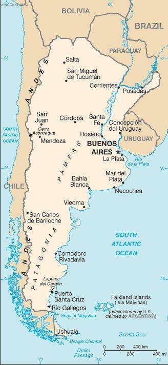 Foto: Argentina-politick� mapa