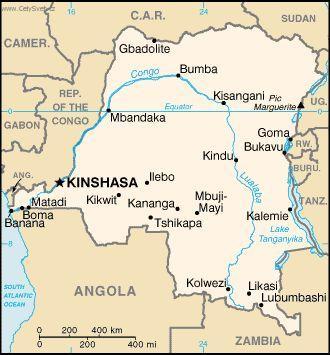 Foto: Zair-politick� mapa